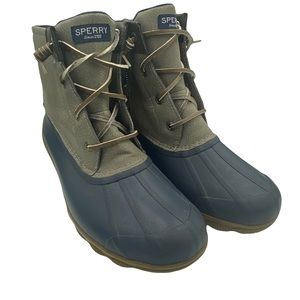 Sperry Top-Sider Womens Rubber Duck Boots Syren Gulf Grey Size 8.5
